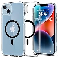 Spigen Ultra Hybrid (MagFit) [Anti-Yellowing Technology] Designed for iPhone 14 Case (2022) - Black