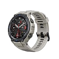 Amazfit T-Rex Pro Smart Watch, Rugged Military Certified, GPS, 18-Day Battery, Heart Rate Monitoring & VO2 Max, Sleep & Health Monitoring, 10 ATM Water-Resistant, with AI Fitness App (Grey)