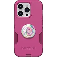 Otterbox Bundle: Commuter Series Case for SERIES Case for iPhone 14 PRO - (INTO THE FUCHSIA) + PopSockets PopGrip - (JAWBREAKER GLOSS)