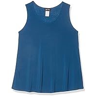 Star Vixen Women's Petite Sleeveless U-Neck Easy Fit Pullover Smooth Knit Top
