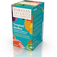 Hawaiian Islands Tea Company Tropical Medley Green Tea, All Natural - 20 Teabags (1 Box)