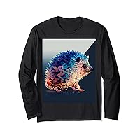 Hedgehog Modern Abstract Art Long Sleeve T-Shirt