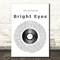 The Card Zoo Bright Eyes Vinyl Record Song Lyric Print