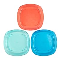 Dr. Brown's Designed to Nourish Stackable Plates for Toddlers & Babies, BPA Free - 3-Pack, 4m+