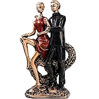 Small Romantic Couple Figurines in Love Hand Painted Sweet Loving Together Couple Gifts Sculpture to Remember Beautiful Moment - Best Gift for Valentine's Day Wedding Anniversary