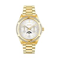 Joop! Women's Multifunction Analogue Watch with Stainless Steel Bracelet, 5 Bar Waterproof, Moon Phase, Comes in Watches Gift Box