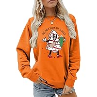 Out Here Lookin' Like A Snack Sweatshirt, Christmas Tree Crewneck Long Sleeve Casual Cute Pullover