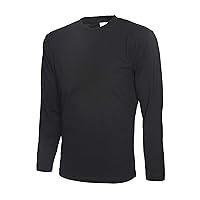 Uneek clothing UC314 Long Sleeve T-Shirt 5 Pack - Black - S