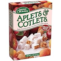 Liberty Orchards, Aplets & Cotlets Value Pack - Vegan, Fruit & Nut Chewy Candy - 8 Oz