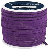 Realeather Crafts Suede Lace, Royal Purple