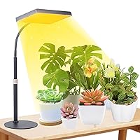 FECiDA Desk Grow Lights for Indoor Plants, Table Top Grow Light UV-IR Full Spectrum, 2000 Lumen LED Bonsai Houseplant Growing Lamp with On/Off Switch, 16