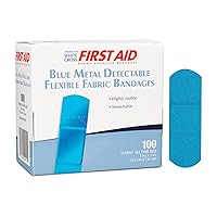 99915 Blue Metal Detectable Adhesive Strips, Sterile, Lightweight, 1