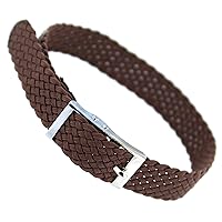 10mm Sport Wrap Nylon Woven Braided Medium Brown Replacement Watch Band