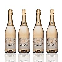 VINADA - Sparkling Gold - Zero Alcohol Wine - 750 ml (4 Glass Bottles)