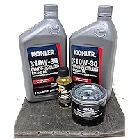 Kohler Genuine 12 050 01-S Oil Change Kit w/Oil pad 10W-30 Oil and Fuel Treatment