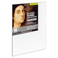 Ampersand Art Supply Wood Gesso Artist Painting Panel: Primed Smooth, 8