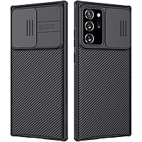 Nillkin Samsung Galaxy Note 20 Ultra Case, Slim Note 20 Ultra Protective Case with Slide Camera Cover Hard PC and TPU Ultra Thin Anti-Scratch Phone Case for Galaxy Note 20 Ultra 5g 6.9'' Black