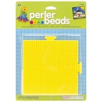 Perler Beads Yellow Square Pegboards, 2pc, 5.7'' L x 5.7'' H, Small