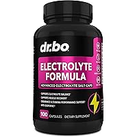 Electrolyte Pills Supplement Salt Tablets - Electrolytes Capsules with Potassium, Magnesium, Sodium, Chloride, Calcium Replacement for Keto, Cramps & Rehydration Salts Supplements - 100 Hydration Caps