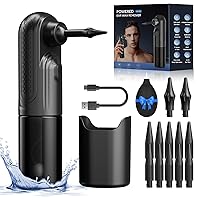 Ear Wax Removal Tool Water Powered Wush Ear Cleaner Electric Ear Cleaning Kit with 10 Ear Tips Waterproof Type-C Rechargeable Safe & Effective