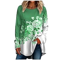 Oversize Ladies Tops and Blouses Black Shirts for Women Long Sleeve Tee Shirts for Women Long Sleeve Black Shirt Women Y2K Shirts Tops for Women Womens Blouse Black Shirts Green M