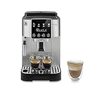 Magnifica Start Automatic Espresso Machine with Manual Milk Frothing, Silver