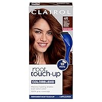 Clairol Root Touch-Up by Nice'n Easy Permanent Hair Dye, 4R Dark Auburn/Reddish Brown Hair Color, Pack of 1
