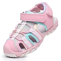 Boys Girls Sandals Close Toe Outdoor Soft Sole Summer Sandals (Toddler/Little Kid)