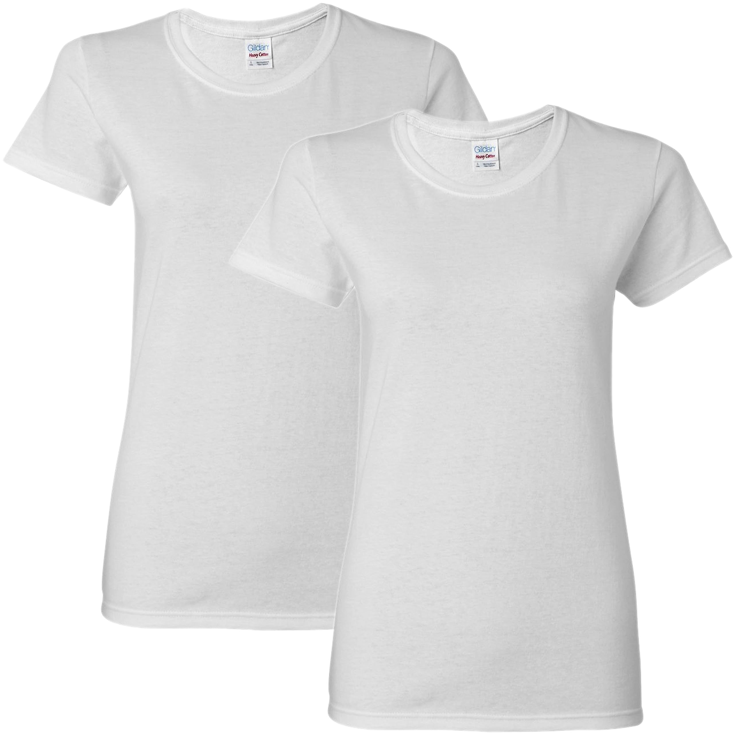 Gildan Women's Heavy Cotton T-Shirt, Style G5000L, 2-Pack