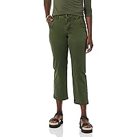 Amazon Essentials Women's Stretch Chino Wide-Leg Ankle Crop Pant (Previously Goodthreads)