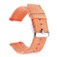Nylon Loop Strap for Samsung Galaxy Watch 4/classic/3/46mm/42mm/Active 2 Gear s3 Frontier watchBand 20mm 22mm Bracelet Correa (Color : Orange, Size : 20mm Universal)