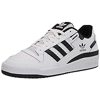 adidas Men's Forum Low Sneaker, White/White/Black, 10