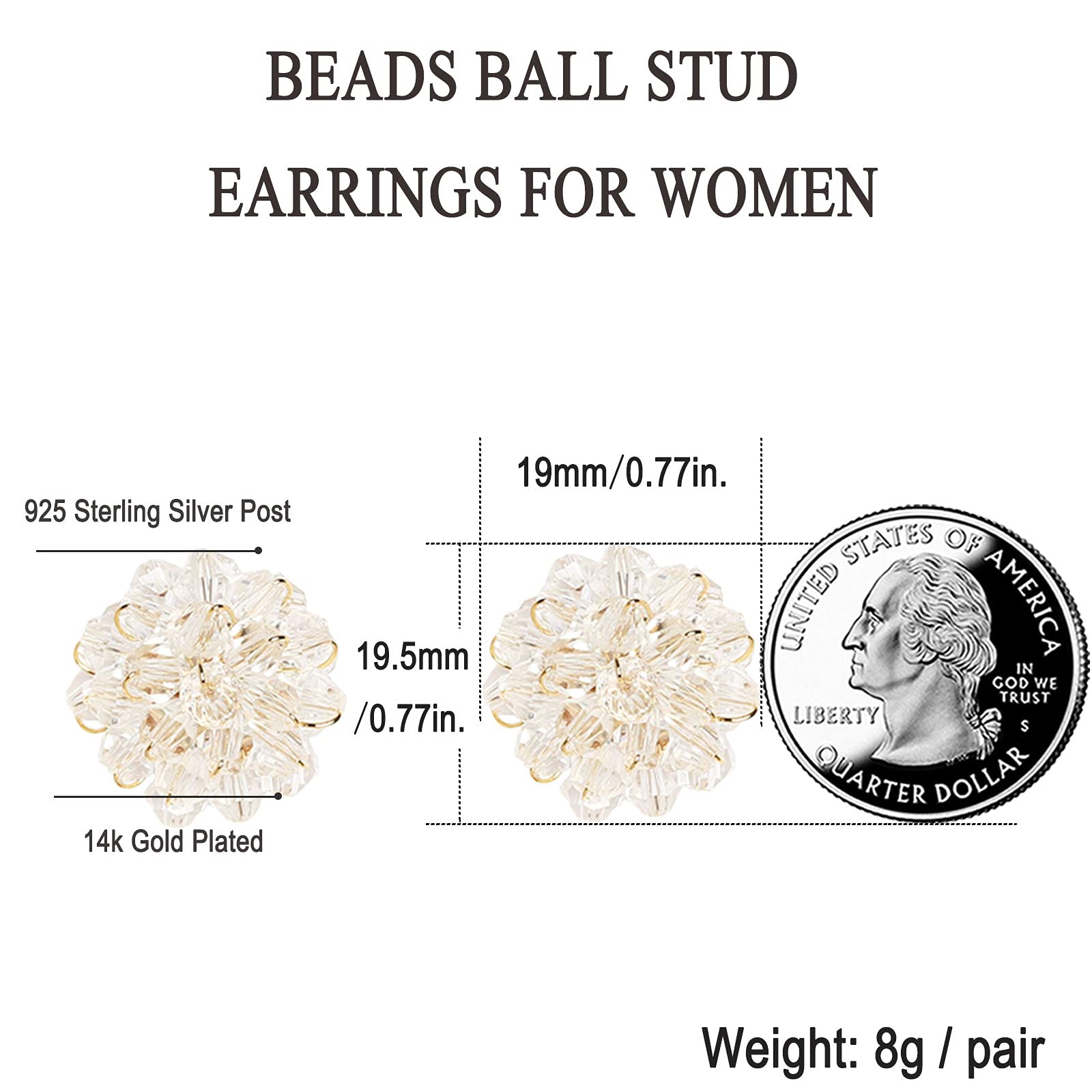 Crystals Drop Dangle Earrings for Women Girls Blue Heart Princess 18K Gold Sterling Silver Cz Tassel Stud Flower Boho
