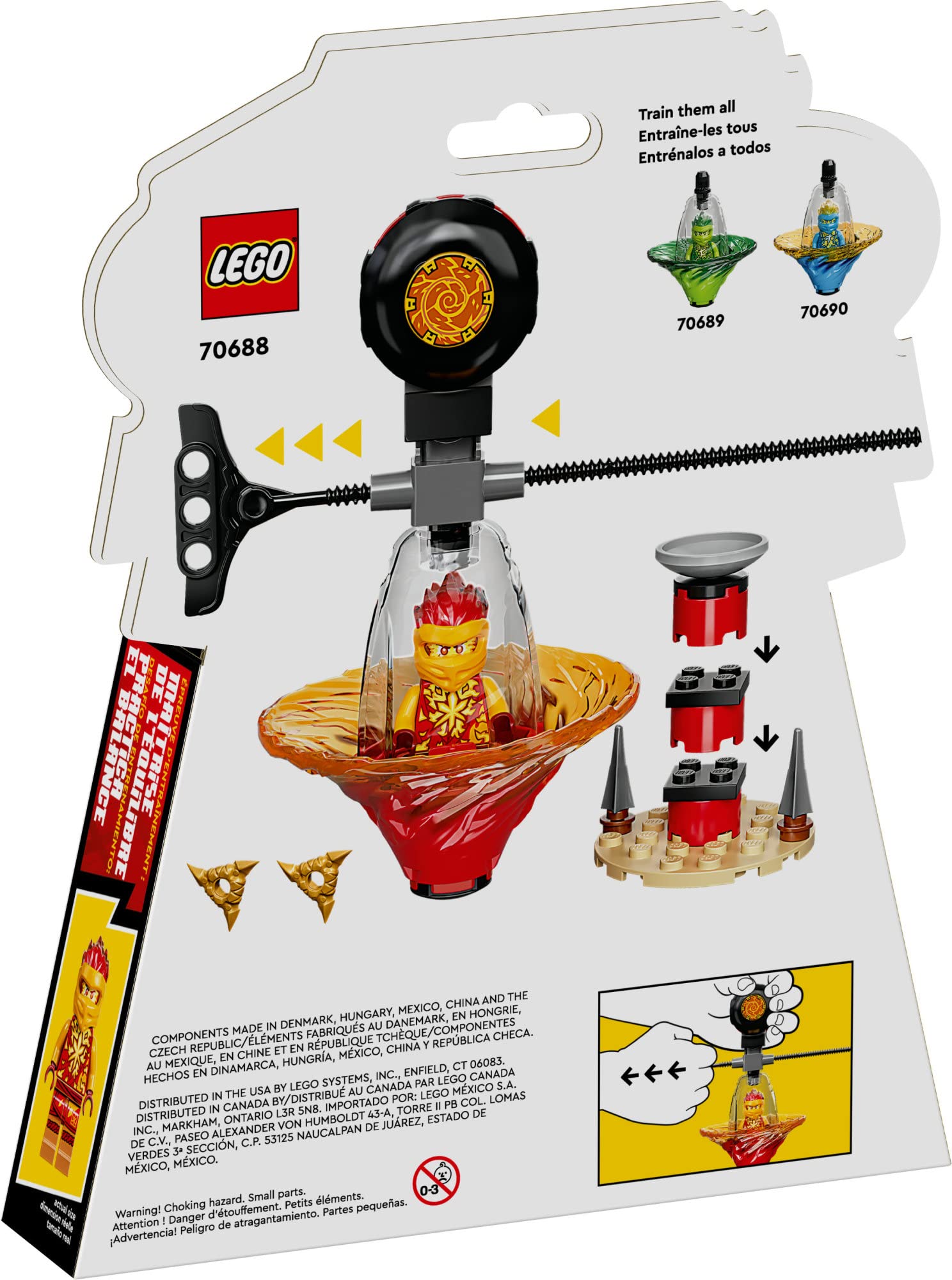LEGO NINJAGO Kai’s Spinjitzu Ninja Training 70688 Spinning Toy Building Kit with NINJAGO Kai; Gift for Kids Aged 6+ (32 Pieces)