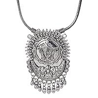 Efulgenz Boho Vintage Antique Ethnic Gypsy Tribal Indian Beaded Statement Ganesha Tassel Pendant Necklace Jewelry