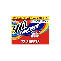 Color Catcher Sheets for Laundry, Allow Mixed Washes, Prevent Color Runs, and Maintain Original Color of Clothing, 72 Count