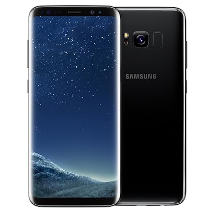 Samsung Galaxy S8 64GB Phone - 5.8in Unlocked Smartphone - Midnight Black (Renewed)