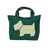RADLEY London - Heritage Dog - Responsible Cotton - Small Crook Satchel Bag in Laurel Green