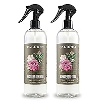 Caldrea Linen and Room Spray Air Freshener, Made with Essential Oils, Plant-Derived and Other Thoughtfully Chosen Ingredients, Rosewater Driftwood, 16 oz, 2 Pack