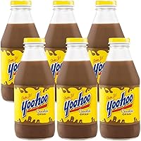Yoohoo Chocolate Drink, Shake It, 15.5oz Glass Bottle (Pack of 6, Total of 93 Fl Oz)