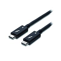 Kensington 0.7M (2.3ft) Thunderbolt 3 Cable – 40Gbps – 100W PD – Certified TB3 – USB-C Compatible (K32300WW)