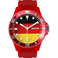 PICONO Red Transition Water Resistant Analog Quartz Watch - Germany