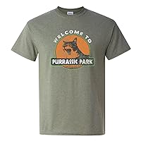 Purrassic Park - Dinosaur, Cat, Movie, Pun T-Shirt