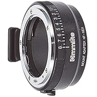Commlite cm-nf-nex Cable Camera Lens Adapter Adaptor for Photo Lens (Nikon Al, Nikon Ai-S, Nikon D, Nikon F, Nikon G, E Mount, Black, Silver, Aluminium, Sony E-Mount, 168 g)