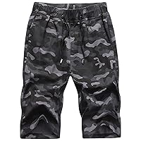 Men's Mesh Camo Athletic Shorts Lightweight Training Breathable Short Pants Camouflage Basketball Gym Shorts (Black,XX-Large)