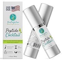 Skin Perfection Peptide Cocktail Anti-Aging Serum 99% Potent Peptides Matrixyl 3000 Pentamide 6 Syn Coll Snap 8 Reduce Wrinkles Lift Tighten Firm 1 Oz