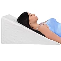 Ebung Body Positioner - Premium Memory Foam Wedge Pillow for Sleeping, Sitting, Snoring, Heartburn Relief, Pregnancy, TV, Reading, Backrest, Leg Rest