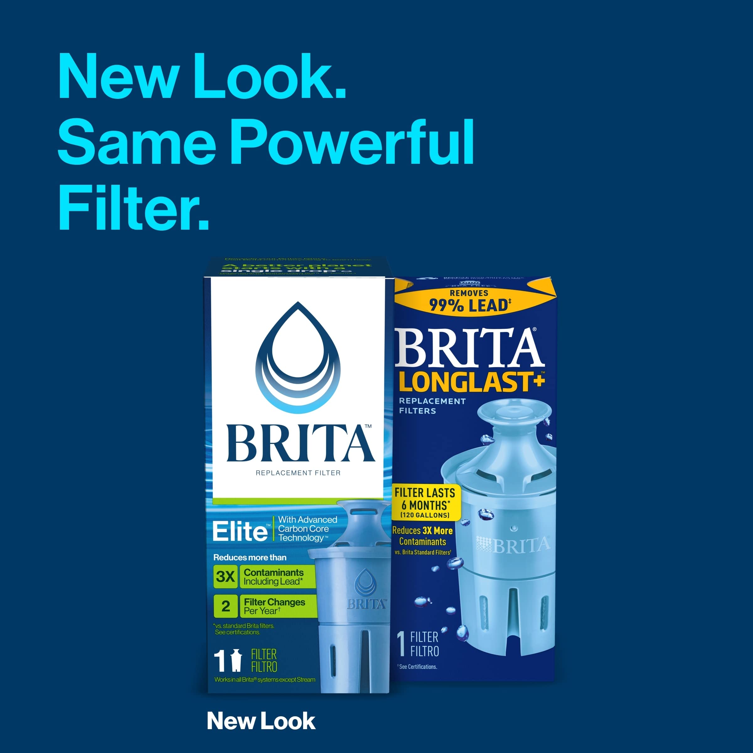 Brita Elite Water Filter Replacements for Pitchers and Dispensers, Reduces 99% of Lead from Tap Water, Lasts 6 Months, 1 Count