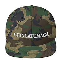 CHINGATUMAGA Hat (Embroidered Wool Blend Snapback Hat) Chinga Tu MAGA Parody