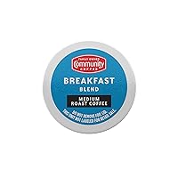 Community Coffee Breakfast Blend 80 Count Coffee Pods, Medium Roast, Compatible with Keurig 2.0 K-Cup Brewers, Box of 80 Pods